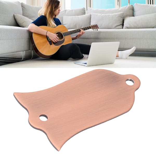 Glansig gitarrhalsstångsskydd i metall - 1-pack kvalitetsreservdel för el- och akustiska gitarrer