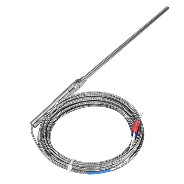 M8 Gevind Type K Termoelement 150mm Probe Temperatur Sensor Ledning 0-400℃ (5 m)