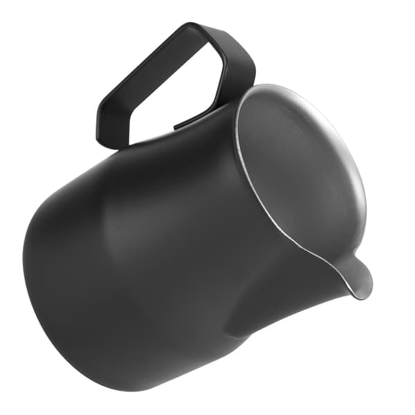 500 ml mælkeskummerkande i rustfrit stål til kaffebar (sort)