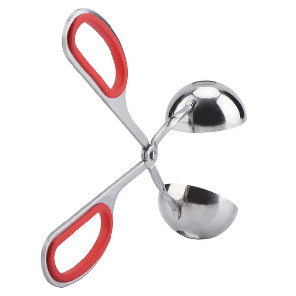 304 rustfrit stål non-stick kødboller risboller klip maker form køkkenredskab (rød)
