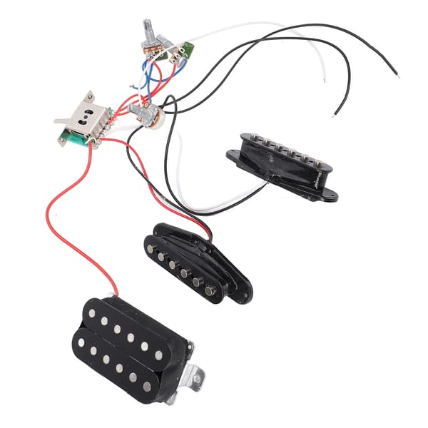 Elgitarr Pickup Set Dubbelspole Öppen Ram Humbucker med Ton- & Volymkablage