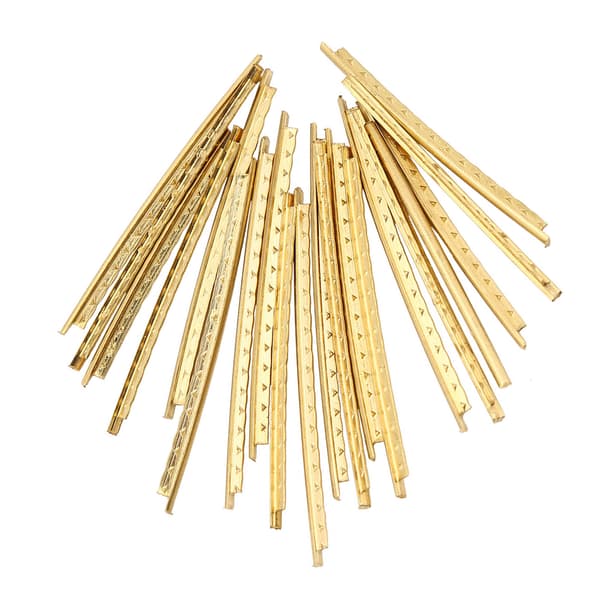 20 st/set 2,0 mm guld mässing gitarrbandtråd set reservdelar för folkträgitarrer