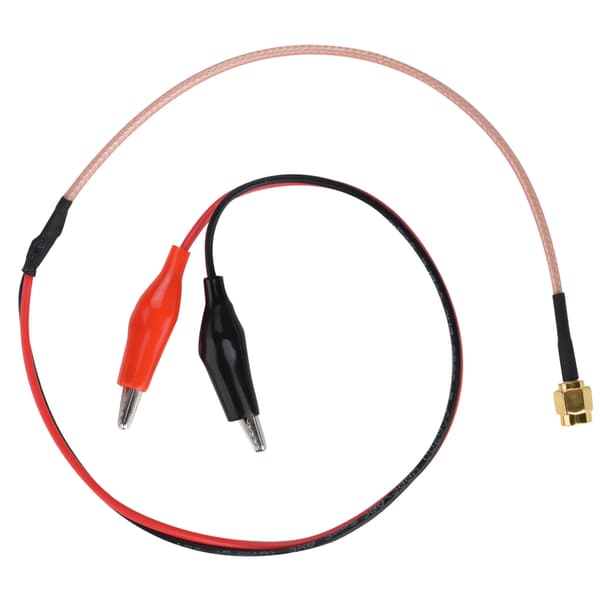 1 stk. radiofrekvensforbindelseskabel rød sort testledning testkabel 52 cm
