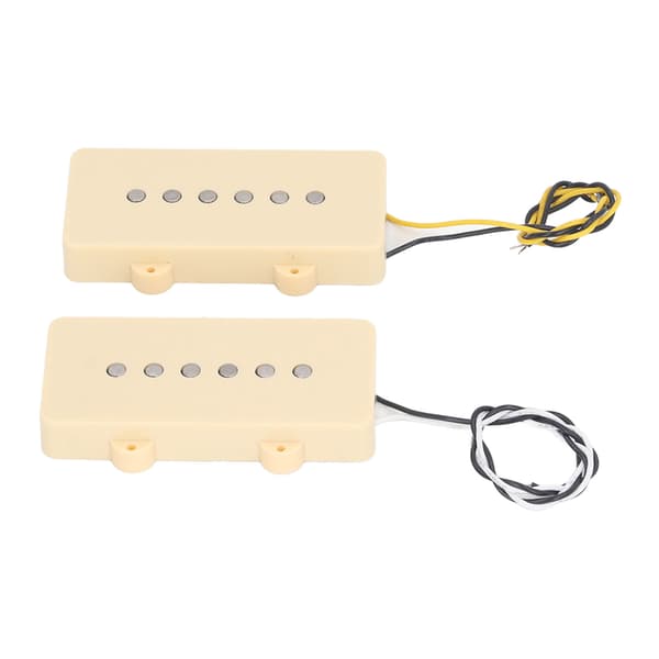 2 st Alnico 5 Klar Ljud Single Coil Elgitarr Pickup Set Kompatibel Jazzmaster