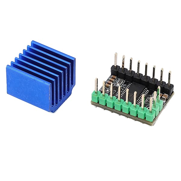 Stepper Motor Driver TMC2226 256 Microstep Lav Støj med Køleplade 3D Printer Tilbehør