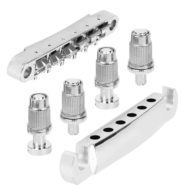 6-strenget fast bro-sæt Zinklegering strengbase til LP elguitar hardware