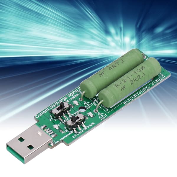 Mini-USB-kuormitustesteri virtapankin purkuvastus 1A 2A virtapainikkeella 5VDC