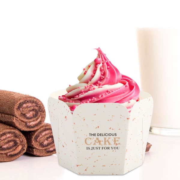 100 STK Mini Cupcakeforme Papir Runde Kagebagekopper Muffinsforme Hjemmefest Bryllup #3