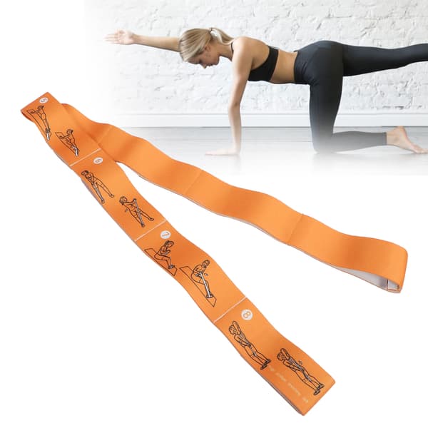 Modstandstræningsbånd Yoga Loop Latin Elastiske Strækbånd Gul