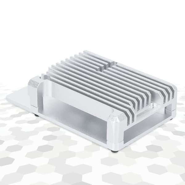 Bundkortskab i aluminiumslegering, holdbare elektroniske komponenter, sort til Raspberry Pi4