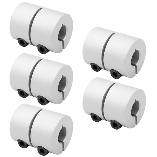 5 stk. akselkobling i aluminiumslegering til 3D-printer, servomotor, stepmotor