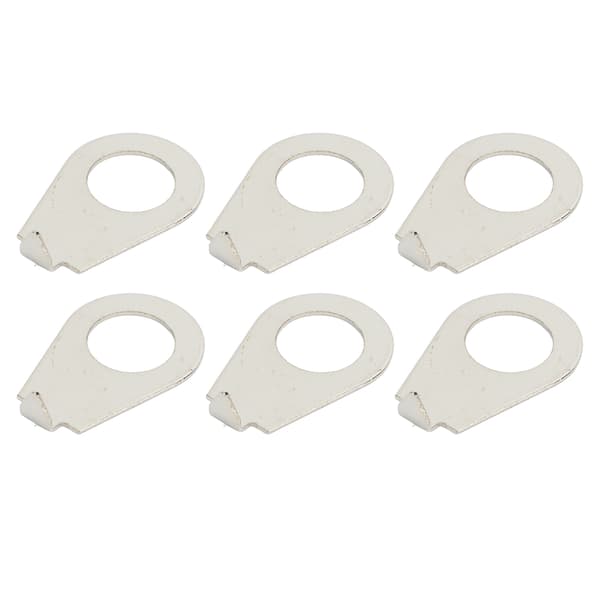 10 STK Sølv Metal Skive til Elektrisk Guitar Knop Pointer Plade Potentiometer Pointer Hardware