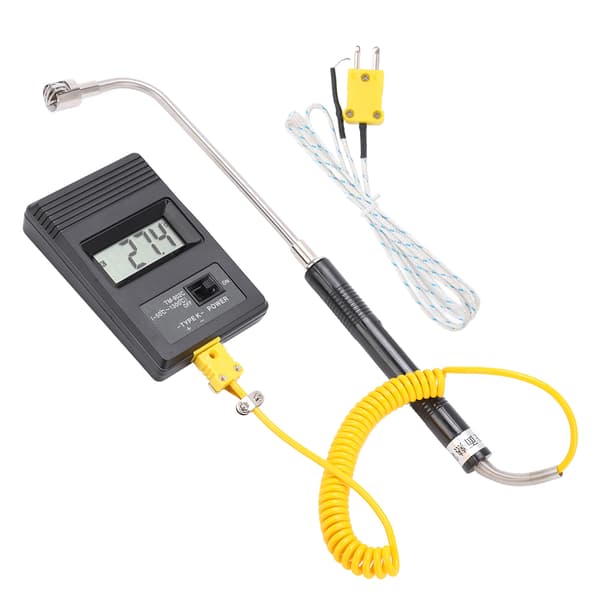 Tm‑902c Industriel LCD-display Digital Sensor Termometer med Buet Skaft Overfladetermoelement ‑50‑500℃