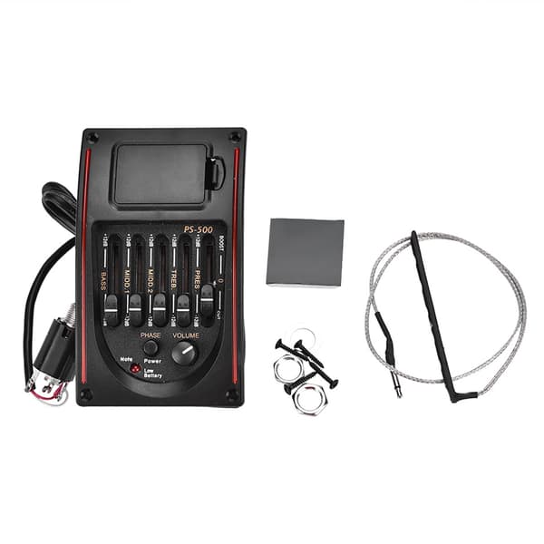 EQ PS-500 5-bands Equalizer Digital Tuner Pickup för Akustisk Gitarr