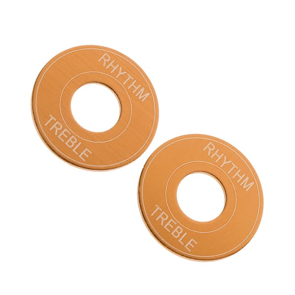 2-pack guld aluminiumlegering elgitarr 3-vägs pickup-väljare vippströmbrytare brickringar för rytm diskantplatta