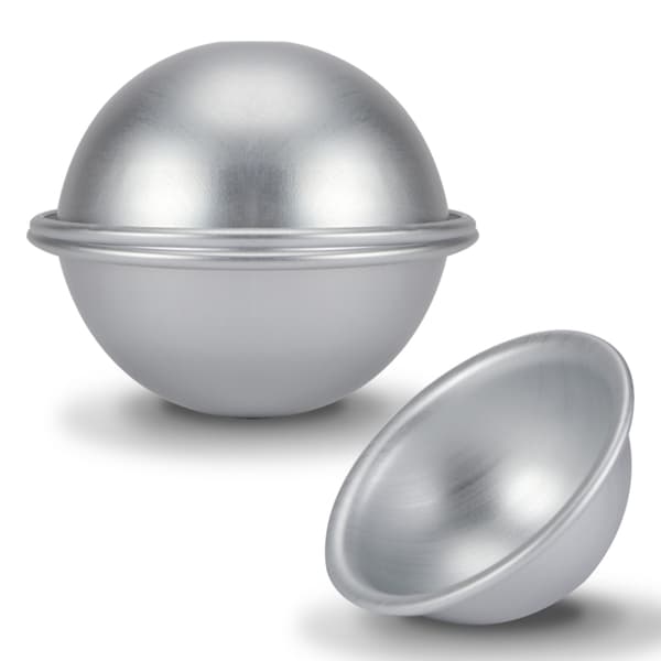 10 cm halvcirkelformad form i aluminium, halvsfär, chiffongkaka, bikini, efterrätt, pudding, bakform