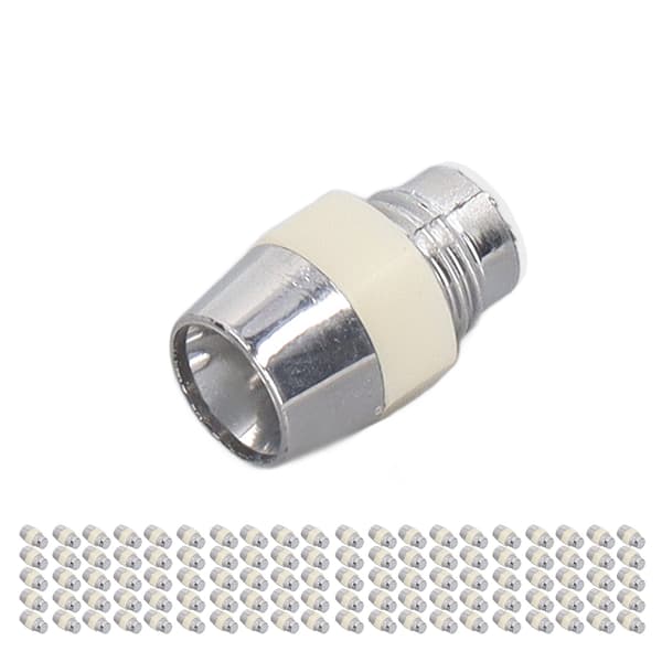 100 sæt LED-holder 5 mm plast lysdiode panelmonteringsclips tilbehørssæt sølv