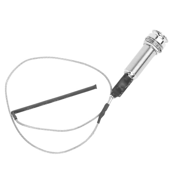 Gitarrpickup Jack 6,35 mm utgång cylindrisk fatkontakt för elgitarr Pipa Ukulele Citra
