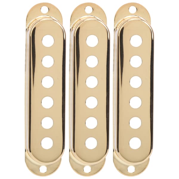 3-pack enkelspoliga pickup-kåpor mässing 48mm/50mm/52mm gitarrdelar för ST SQ elgitarr
