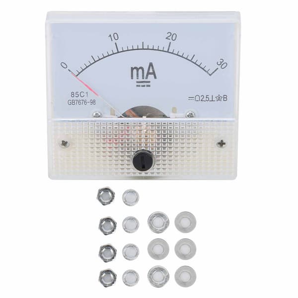 85C1 DC 0-30MA Pointer DC Amperemeter Hoved Amperemeter Strømmåleinstrument