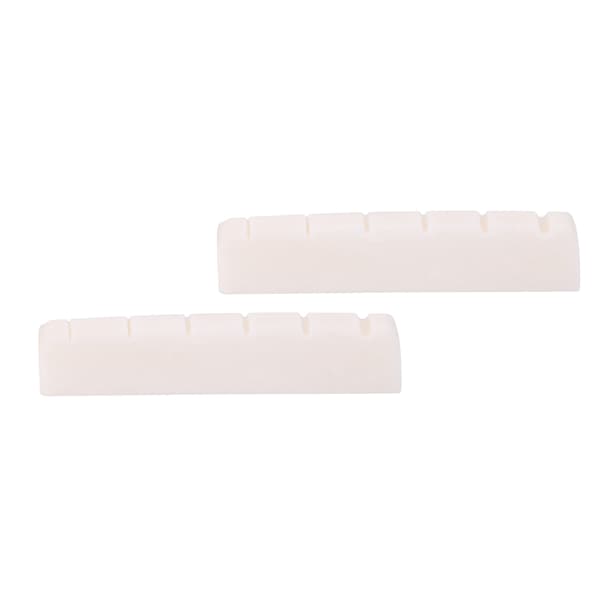 2 st konstgjord nötköttsben vit gitarrstallmutter 43x6x8,5 mm för LP 6-strängad elgitarr reservdelar