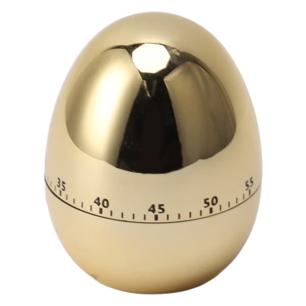 Kök Mekanisk Timer 60 Min Ägg Matlagning Väckarklocka Manuell Nedräkning, Guld