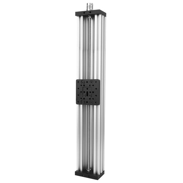 Skrueslæde Lineærbord Aluminiumlegering 3D-printer Graveringsmaskine Sort/Sølv Sølv 500mm