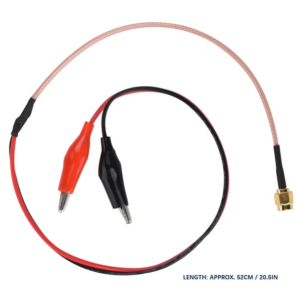 1 stk. radiofrekvensforbindelseskabel rød sort testledning testkabel 52 cm