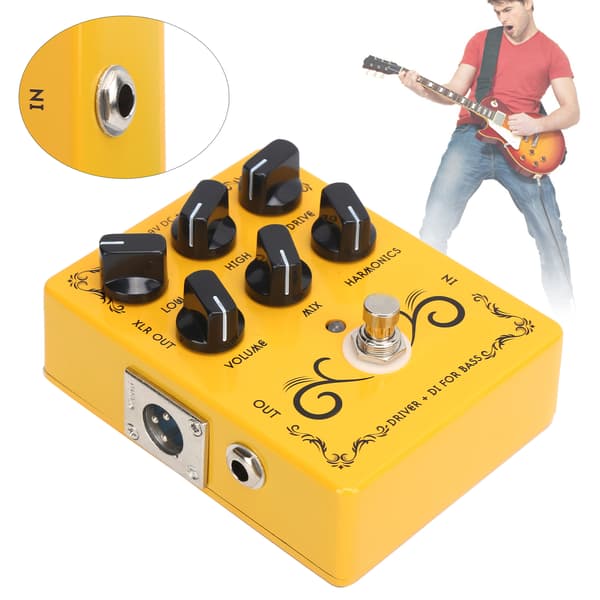 Gitarr Distortion Stompbox Multi Mode XLR Utgång Musik Utrustning CP-60