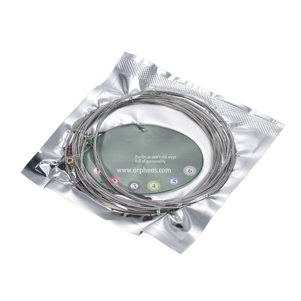 Orphee QE29 Elgitarrsträngar 6-pack (.011-.050) Stål Hex Core Nickellegering Medium Spänning