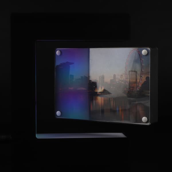 LED Magnetisk Levitationsfotoram Hemmakontor Bröllopsdekoration EU
