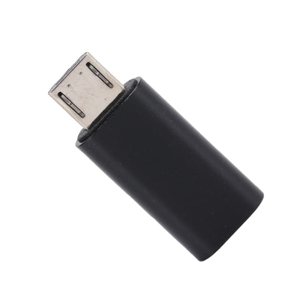 USB-C til Micro USB Adapter Konverter Hun til Han Opladningsdatakabel til Telefon (Sort)