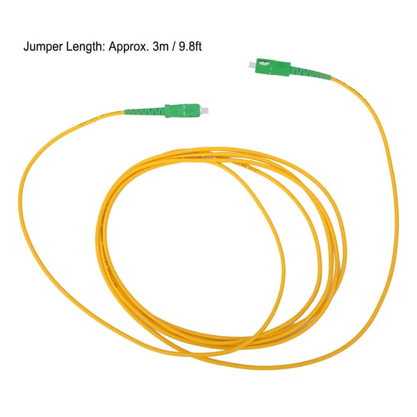 2 STK Fiberoptisk Patchkabel Single Mode & Single Core SC/APC SC/APC SM-G652D OS2 3 Meter