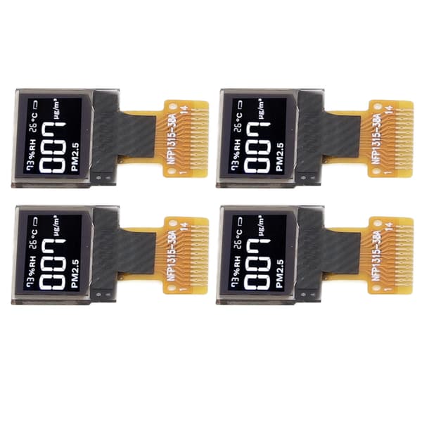 4 STK 0,49 tommer organisk lysemitterende diode displaymodul IIC-interface 64 x 32 14-bens displaymodul