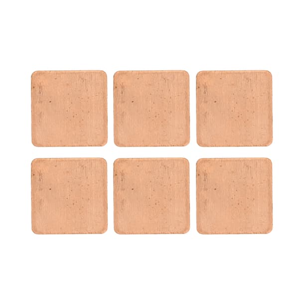 100x Koppar Kylfläns Termisk Pad 20x20x0.8mm för PC Laptop IC Chip GPU CPU VRAM PS5 M.2 SSD
