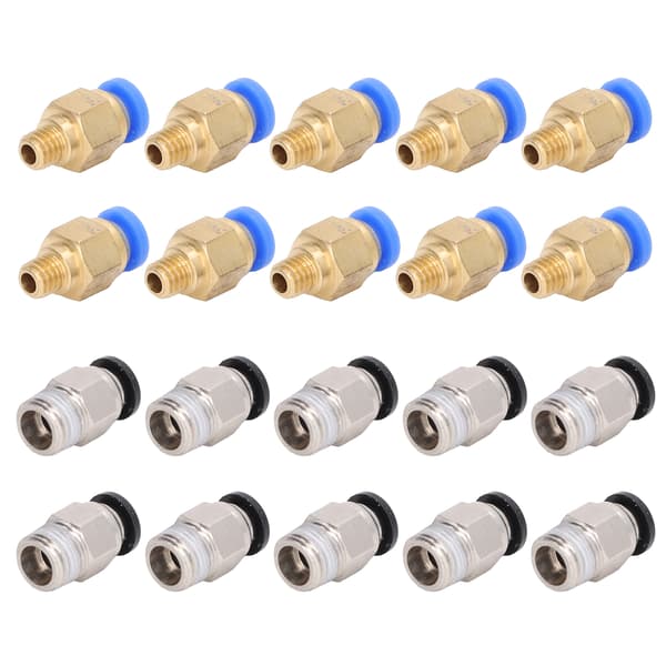 20 stk. 3D-printer pneumatisk fitting PC4-M6 PC4-10 tilbehørssæt til Creality Ender 3