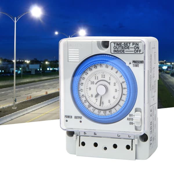 Mekanisk Timer 15Min 24H Tidsafbryder Relæ AC250V 20A Intet Strømtab