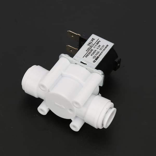1 st DC 12V DC Elektrisk magnetventil i plast, snabbkoppling, normalt stängd