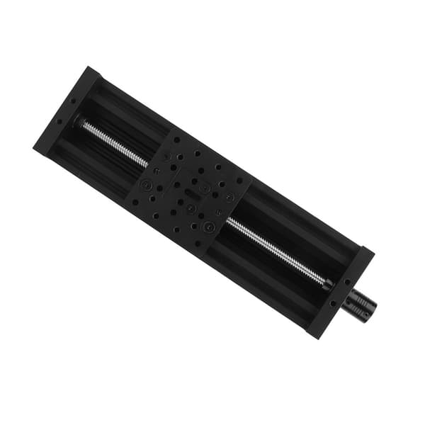 Skrueslæde Lineærbord Aluminiumlegering 3D-printer Graveringsmaskine Sort/Sølv Sort 300mm