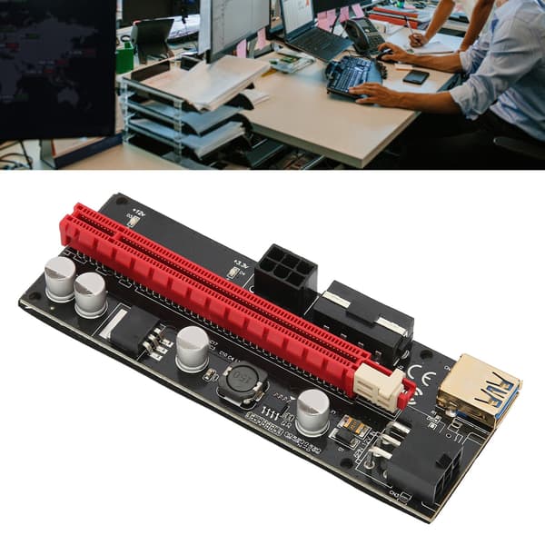 PCIe Riser 1X til 16X GPU Extender 60cm USB3.0 Drevet Adapterkort Stabil Sikker