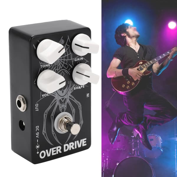 Gitarr Stompbox Overdrive Speed Music Gear med True Bypass CP-65 DC9V