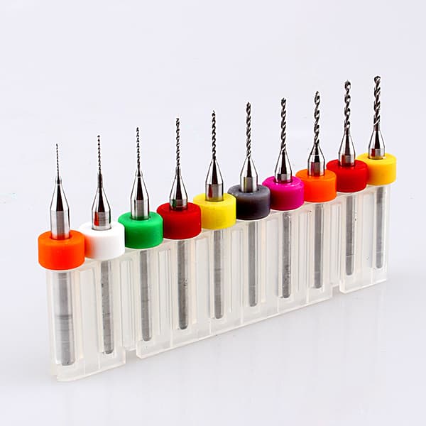 10 stk./sæt Micro Mini Twist Borebits Sæt PCB Printplade Wolframcarbid Gravering