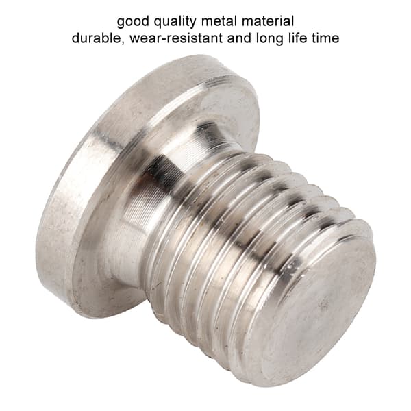 M12 1.25mm iltsensorhætte, O2 Lambda Delete Plug, sort metal, til motorcykler og biler