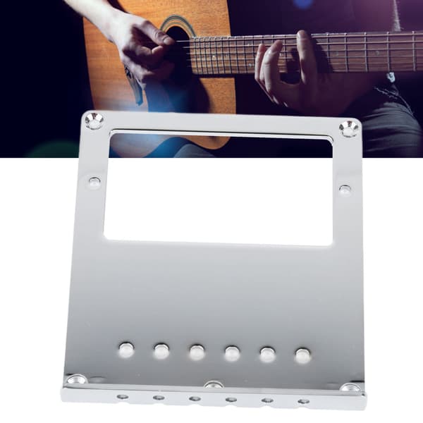 Kraftig metall 4-strängad gitarrstallplatta Standard reservdel för basgitarr och akustiska gitarrtillbehör
