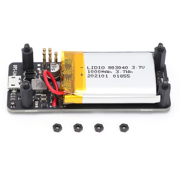 UPS HAT Power Board Batterioplader Modul til Raspberry Pi Zero, 5V