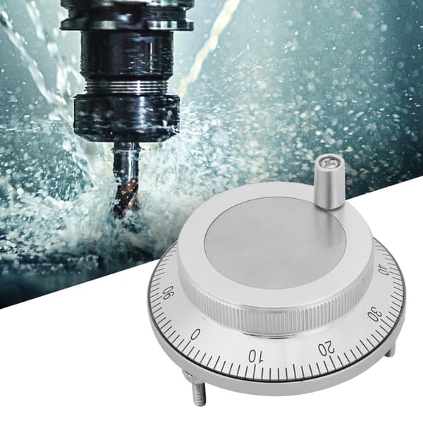 80mm 6-bens CNC Pulser Håndhjul 5V 100PPR Manuel Pulsgenerator Roterende Encoder