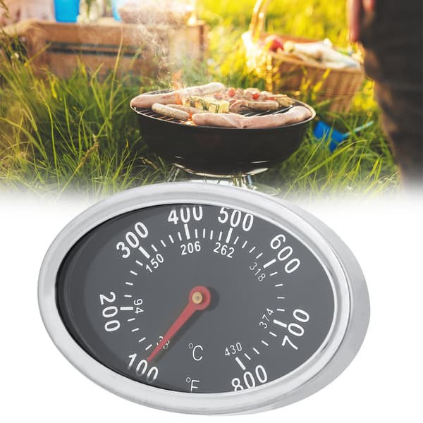 Grilltermometer i rustfrit stål til BBQ-ryger 430℃