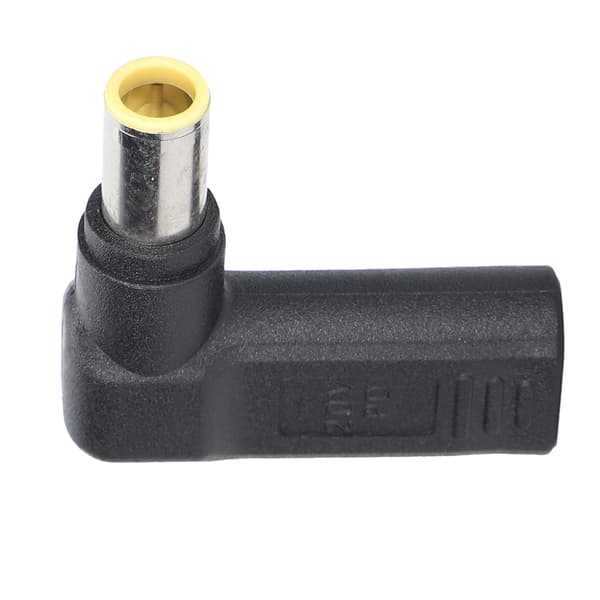 USB-C til DC 5.5x2.5mm han-adapter, 90 graders PD-opladningsstik til bærbar computer