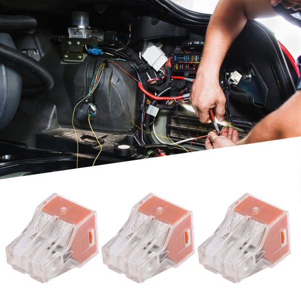 100 stk. PCT Quick Connect Terminal Hård Fleksibel Ledning Universal Konstruktionsforbindelse 4 Huller PCT‑104