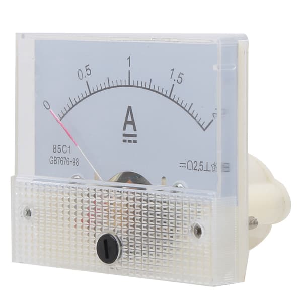 85C1 0~2A Pekartyp Amperemeter DC Strömmätare Panelamperemeter för Strömmätning